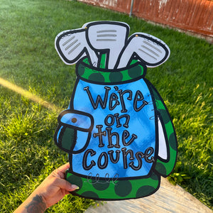 Golf Door Hanger Sign