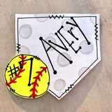 Baseball/Softball Door Hanger